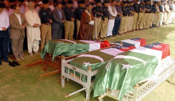 Karachi Funeral Prayers Have Been Paid For Martyr Policemen
