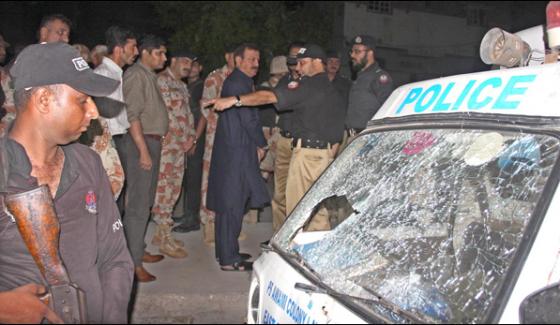 Karachi Firing On Police Mobile Case Was Registered