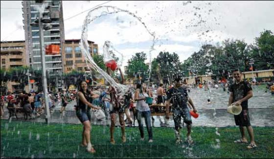 Water Festival Celebrated In Armenia