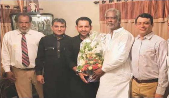 Delegation Of Disabled Cricketers Association Meets Sarfraz Ahmed