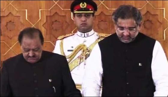 Shahid Khaqan Abbasi Sworn In As 18th Prime Minister