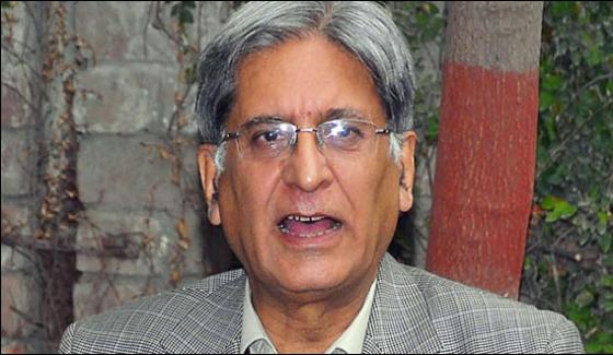 Nawaz Sharif Should Not Be Disqualified For Lifetime Aitzaz Ahsan