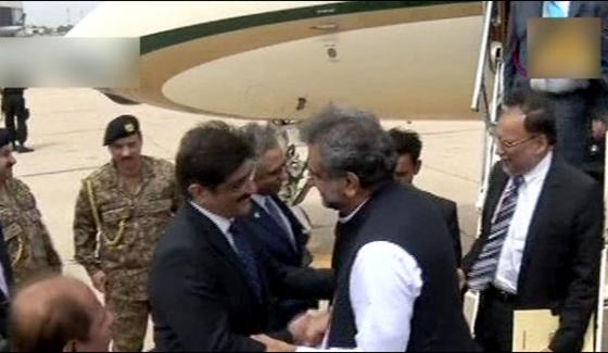 Prime Minister Shahid Khaqan Abbasi Reached Karachi