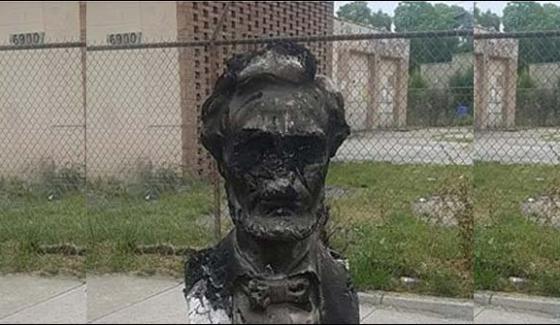 Abraham Lincoln Statue Torched In Us