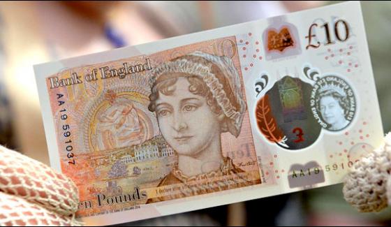 New Plastic Notes Of 10 Pounds Issued In Uk