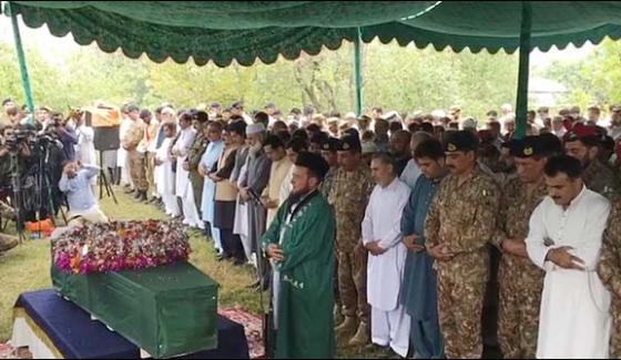 Funeral Prayers For Shaheed Lt Arsalan Alam Offered