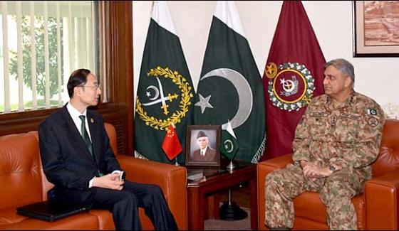 Outgoing Chinese Ambassador Meets Army Chief
