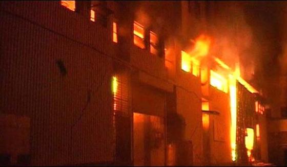 Fire Erupts In Garments Factory In Karachi