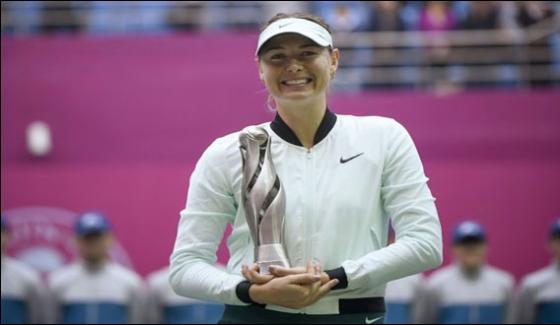 Tennis Maria Sharapova Wins First Title Since Drugs Ban