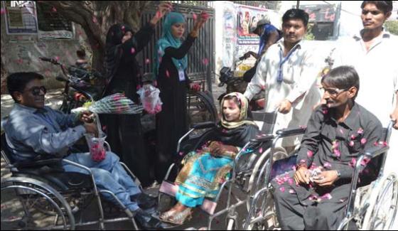 Wedding Of Disabled In Hyderabad Protest
