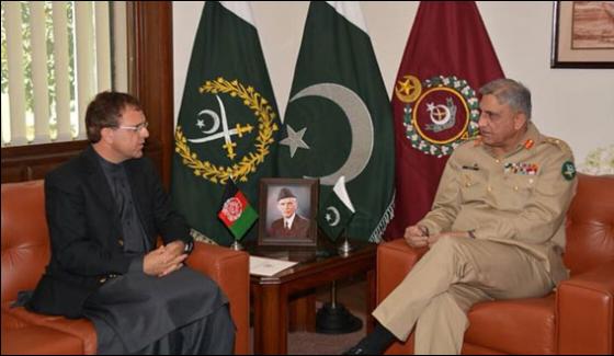 Afghan Ambassador Meets Army Chief Condemns Terrorist Attacks