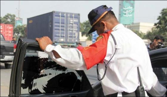 Traffic Policeman Beats Citizen Dirting The Uniform