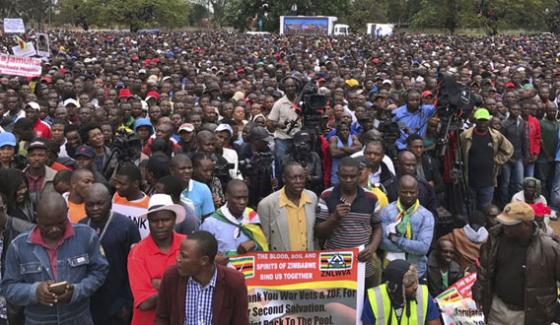Anti Mugabe Rally In Harare
