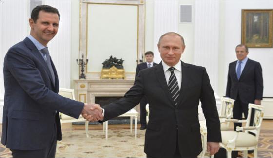 Bashar Al Asad Meet President Putin In Sochi