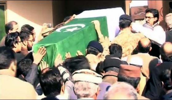 Maj Ishaq Martyred With Full Military Honors