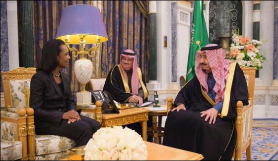 Former Us Secretary Of State Condoleezza Rice Meets Saudi King Crown Prince