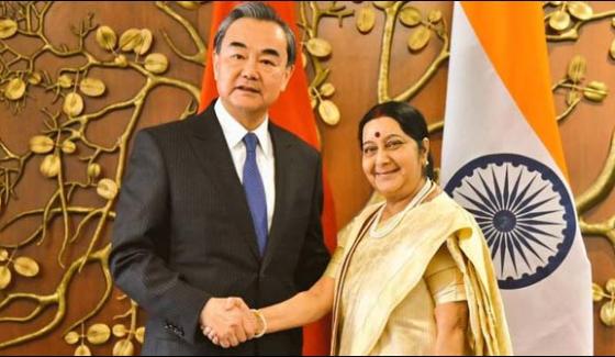 Chinese Foreign Minister Meets Sushma Swaraj