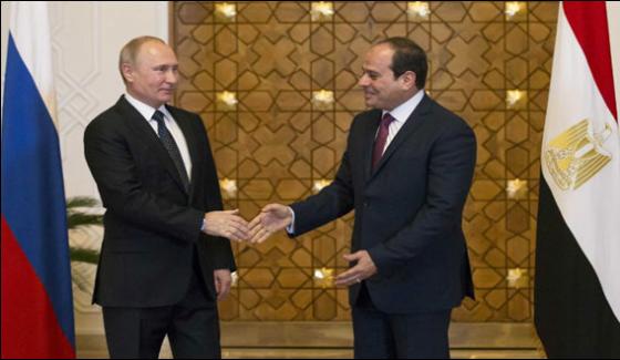 Russian President Putin Reached Egypt Installation Of Nuclear Plants Contract Signed
