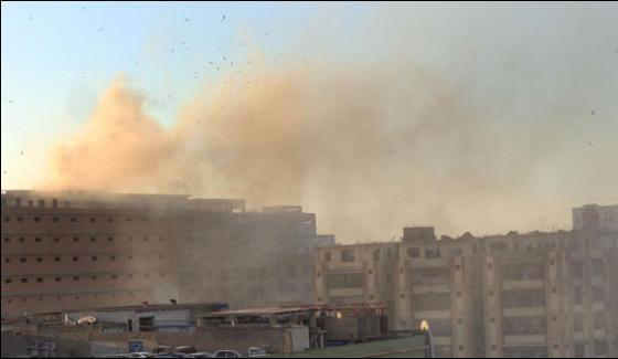 Karachi Fire On Factory Doused