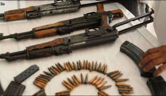 Large Number Of Weapons Recovered From The Shop In Orangi Town
