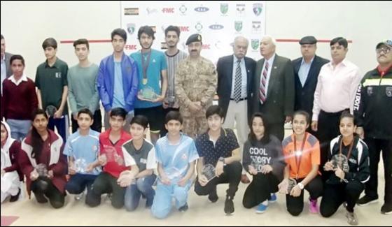 National Junior Squash Championship Abbas Zaib And Ameena Fayyaz Won