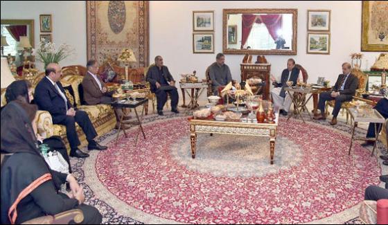 Nawaz Sharif In Lahore Hold Meeting With Political Allies National Party And Pakhtunkhwa Milli Awami Party