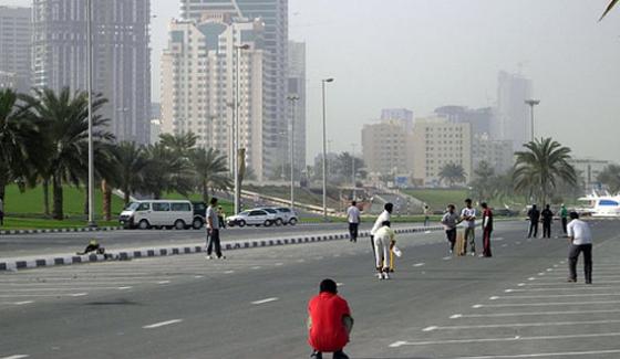 Sharjah Government Charge Fine For Playing Cricket On The Road