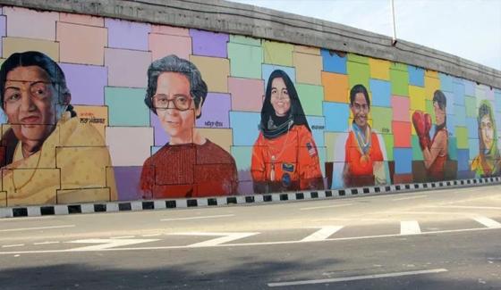 Malala Painting On Indian Walls