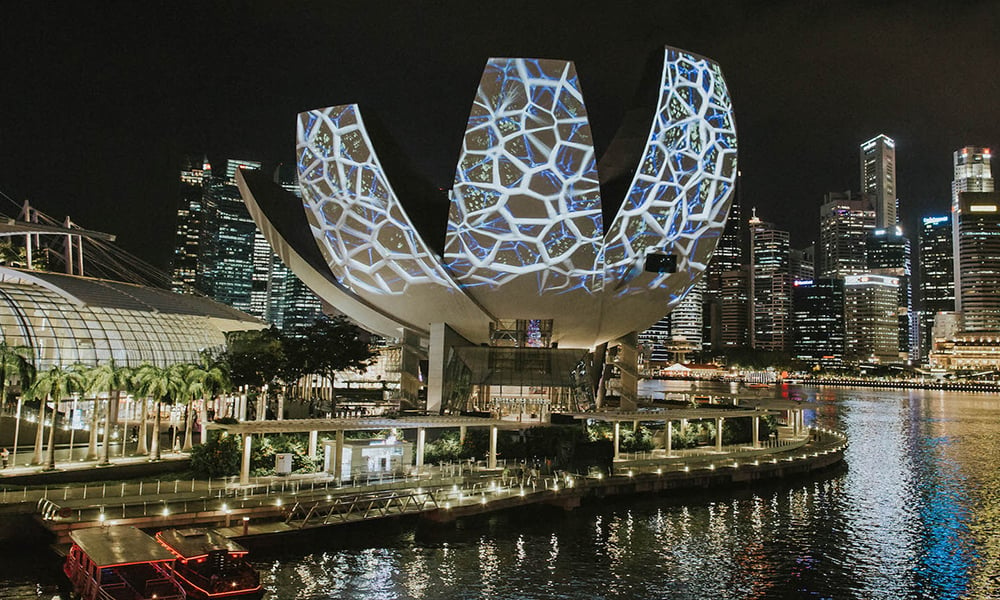 سنگاپور میں سج گیا آئی لائٹ فیسٹیول 