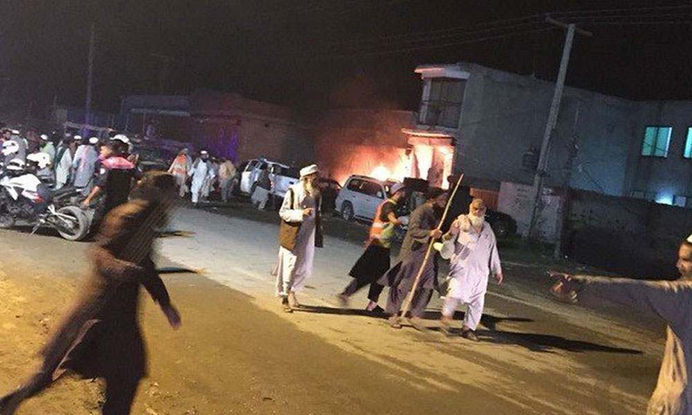 رائے ونڈ میں دھماکا، 5 پولیس اہلکاروں سمیت 9 افراد شہید