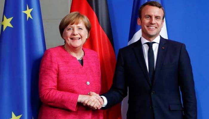 جرمن چانسلر آج فرانسیسی صدر سے ملاقات کریں گی