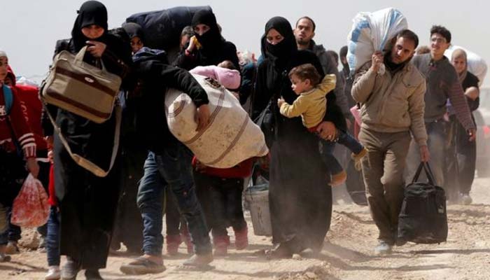 شام:باغیوں کے زیر قبضہ مشرقی غوطہ سے ہزاروں شہری نکلنے میں کامیاب