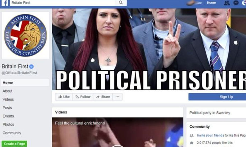  فیس بک نے مسلم مخالف گروپ اور اس کے رہنماؤں پر پابندی لگادی 