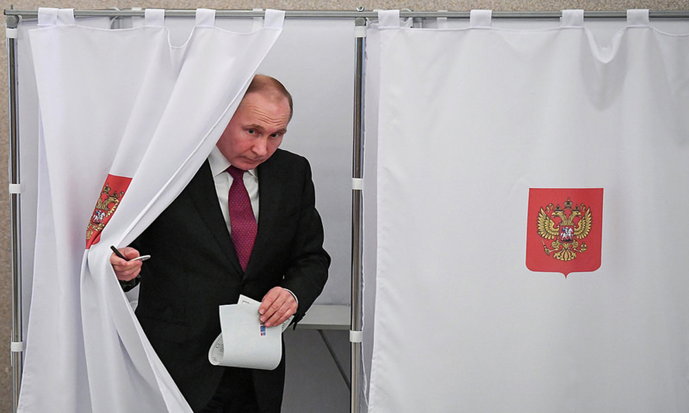روس : صدارتی انتخابات کے لیے پولنگ،پیوٹن کی جیت پھر یقینی