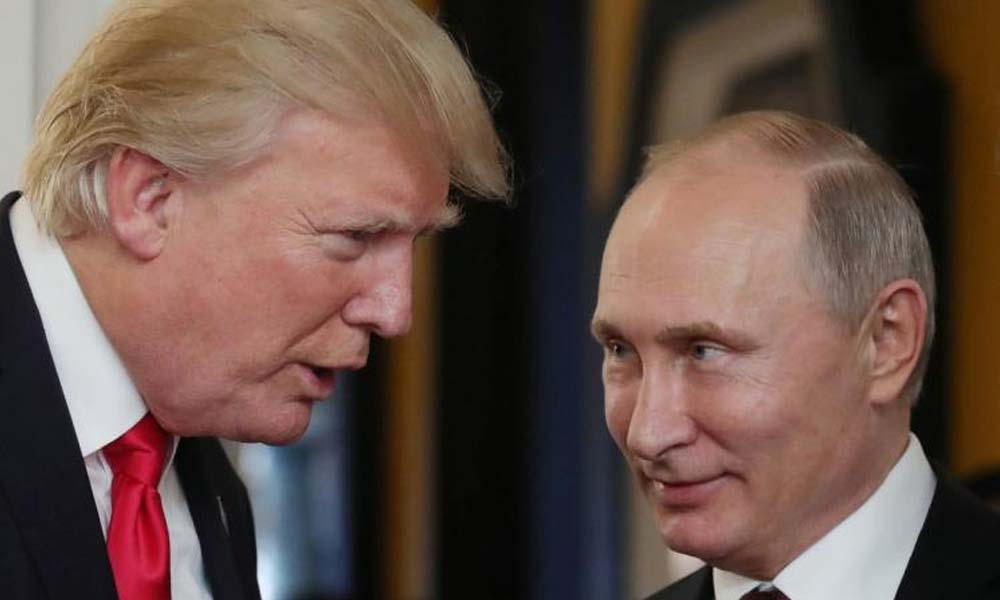 ٹرمپ کی روسی صدر کو مبارکباد 