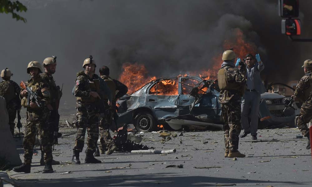 کابل یونی ورسٹی کے باہر خودکش دھماکا، 26 افراد جاں بحق