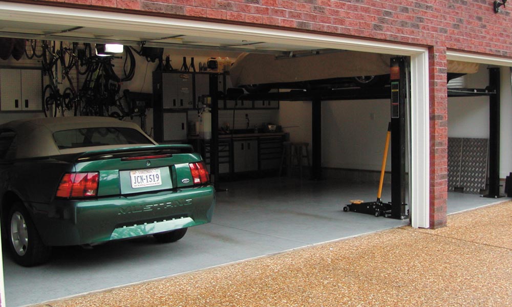 گھر کے بیرونی حصے میں ’’آئیڈیل گیراج‘‘ کی تعمیر