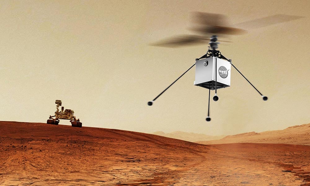 ناسا کا مریخ پر ہیلی کاپٹر بھیجنے کا اعلان