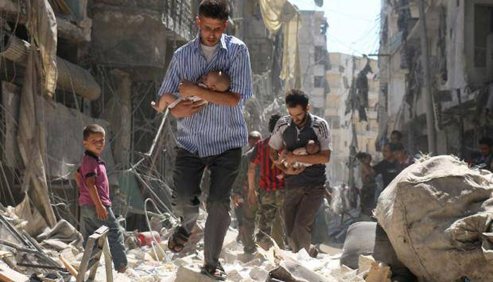شام میںفضائی حملہ ، 12 جنگجو ہلاک