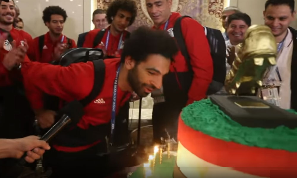 محمد صلاح کیلئے سالگرہ پر گولڈن بوٹ والا کیک