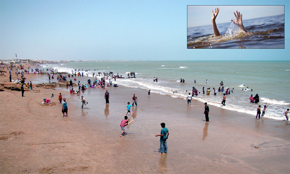 کراچی، گڈانی کے سمندر میں 7 افراد ڈوب گئے