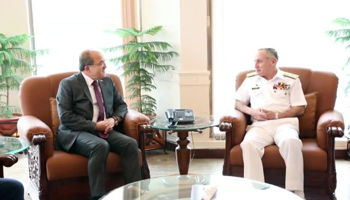 Meet Naval Chief of Deputy Ministers of Turkish National Defense Zafar Mahmood