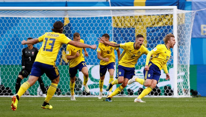 ورلڈ کپ: سویڈن کواٹر فائنل میں، سوئٹزرلینڈ باہر
