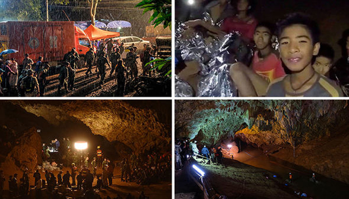 تھائی لینڈ :فٹبال ٹیم 6بچے غار سے نکال لئے گئے 