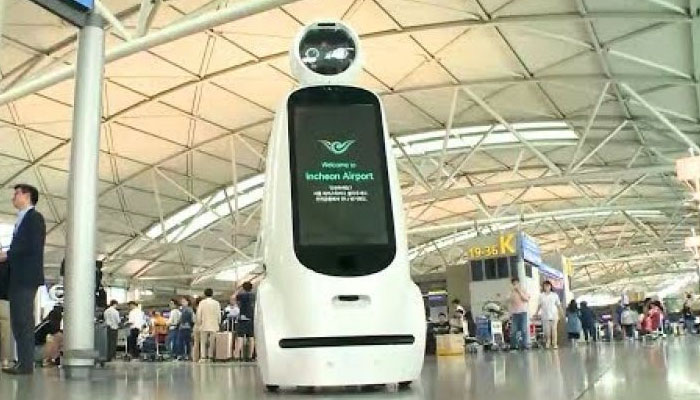 جنوبی کوریا کے ایئر پورٹ پر روبوٹس تعینات