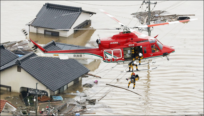 جاپان :طوفانی بارشوں سے ہلاکتوں کی تعداد 200 ہوگئیں