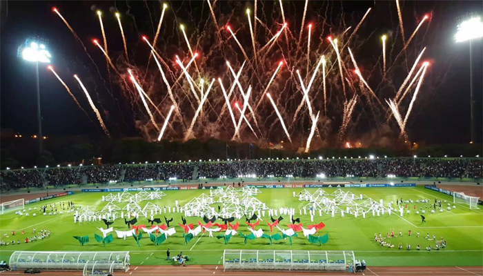 عالمی کپ کی اختتامی تقریب، مشعل قطر کے سپرد