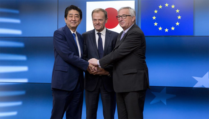  یورپین یونین اور جاپان میں آزاد تجارتی معاہدہ