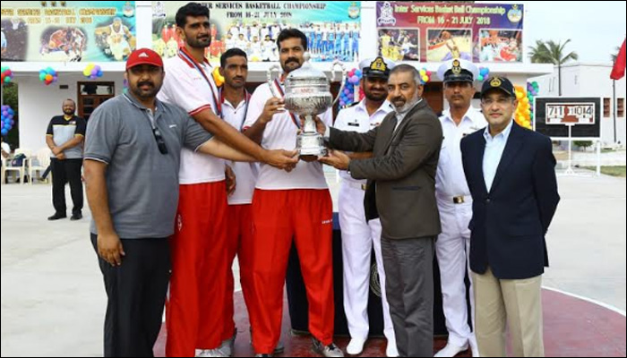 پاکستان آرمی نے انٹر سروسز باسکٹ بال چیمپئن شپ جیت لی