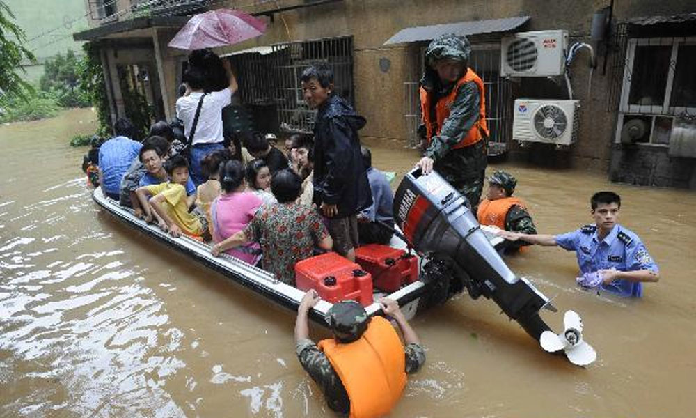 چین کے جنوبی صوبے میں طوفانی بارشیں